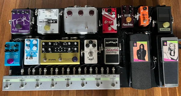 Ryan's pedalboard.
