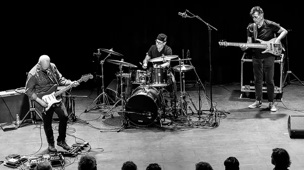 Oz Noy Trio with Anton Fig and Jimmy Haslip.