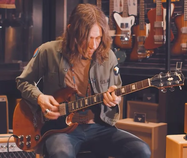 Charlie playing Duane's 1961 Les Paul SG