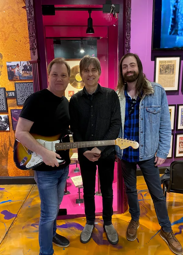 With Dad and Eric Johnson