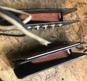Fred Stuart Jazzmaster pickup — side view