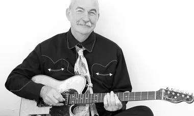 Fred Stuart with a Jazzmaster