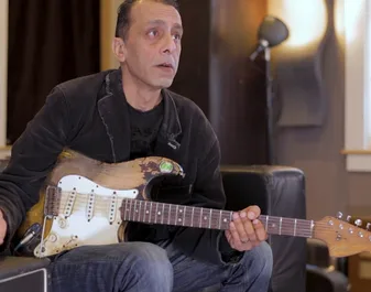 Obeid with his Strat