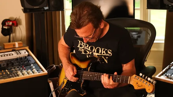 Playing workhorse Tyler modded '64 Fender Strat