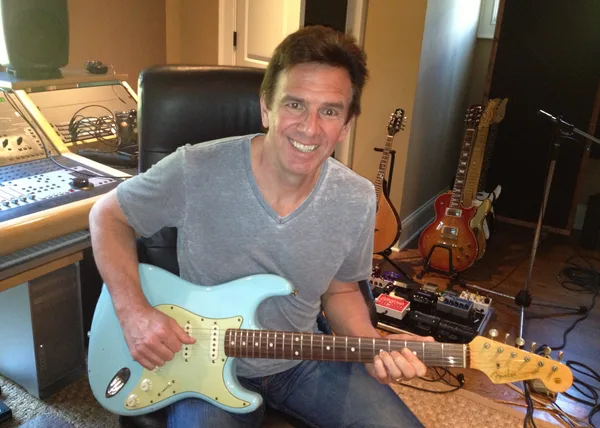Dann with light blue Strat
