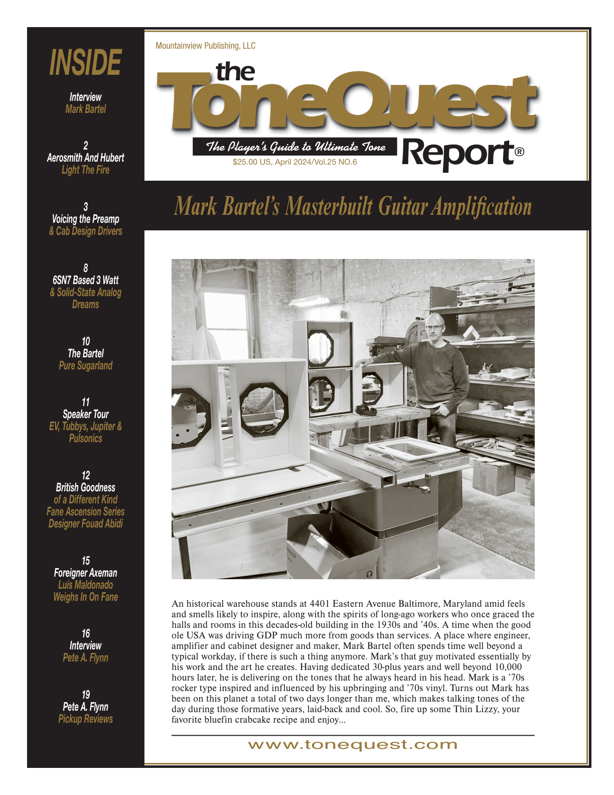 April 2024 — Mark Bartel's Masterbuilt Guitar Amplification
