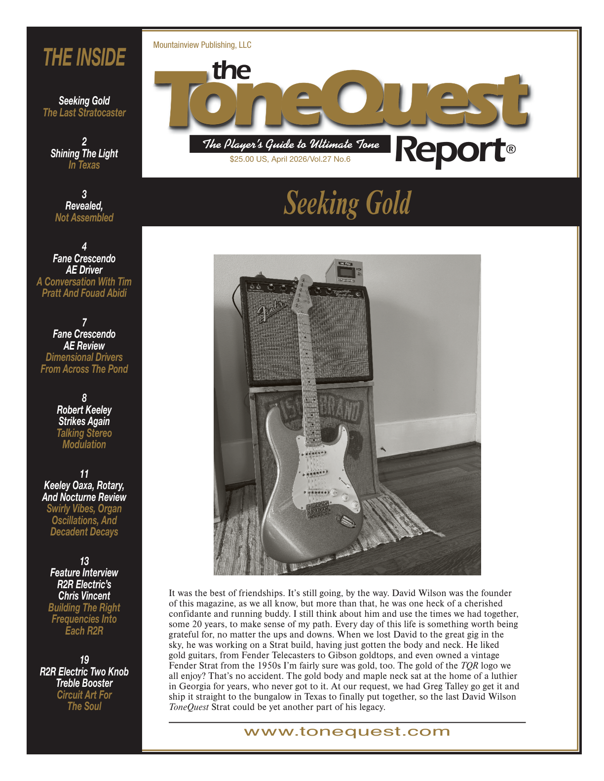 April 2026 — Seeking Gold