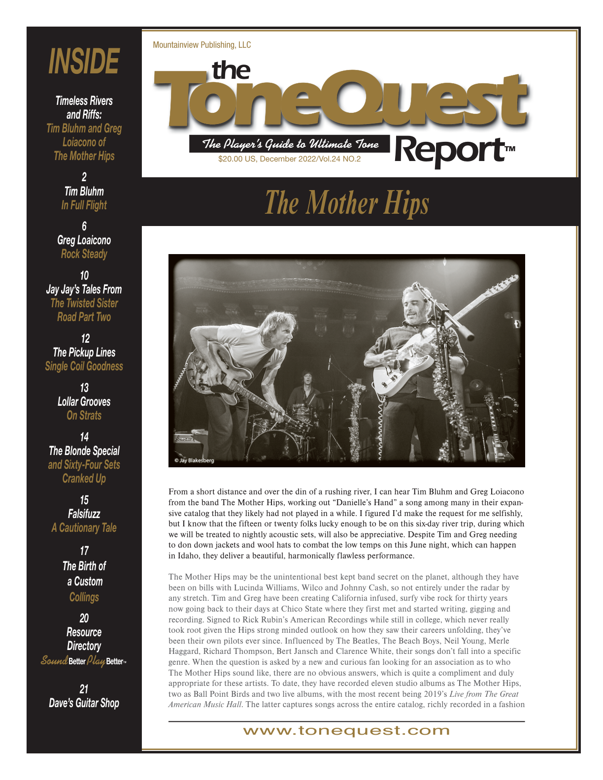 December 2022 — The Mother Hips
