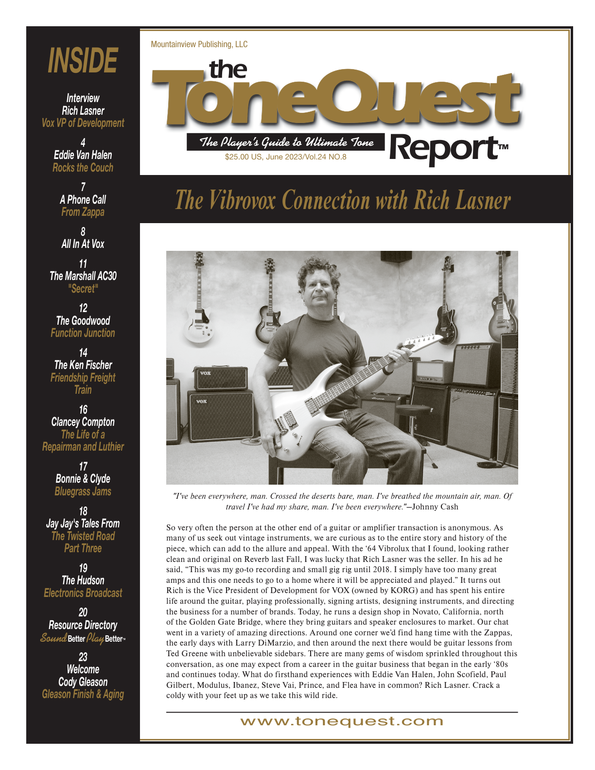 June 2023 — The Vibrovox Connection with Rich Lasner