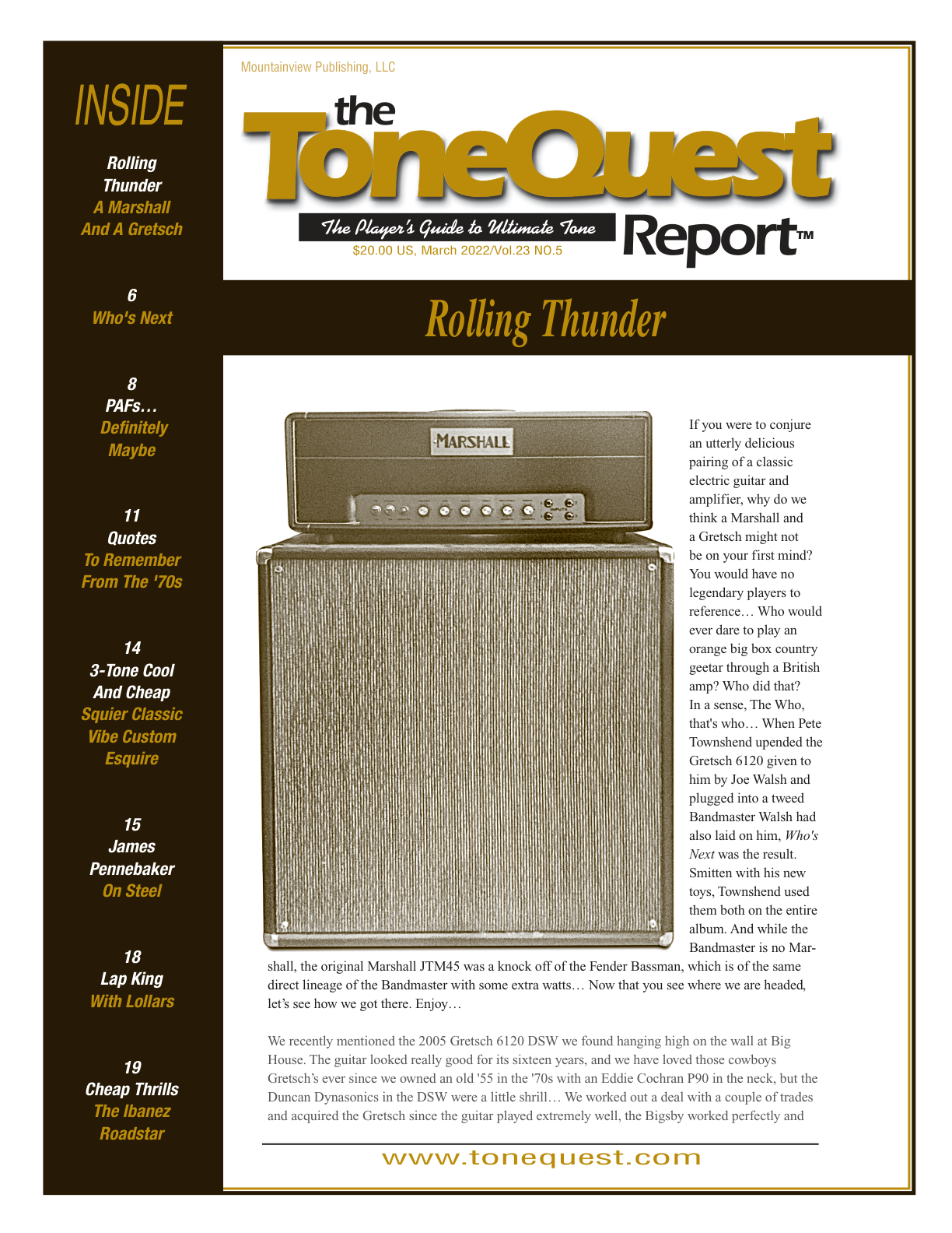 March 2022 — Rolling Thunder