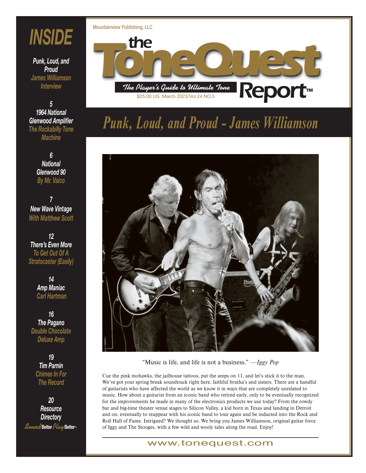 March 2023 — Punk, Loud, and Proud - James Williamson
