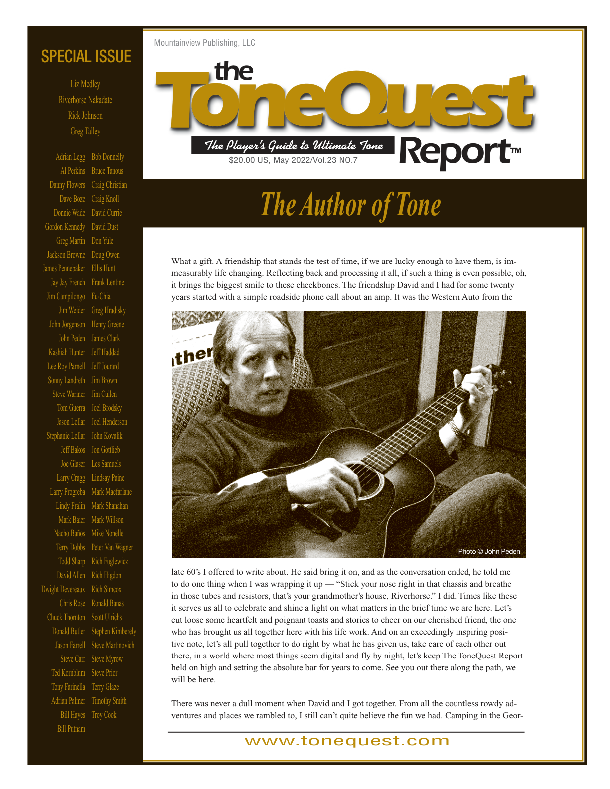 May 2022 — The Author of Tone