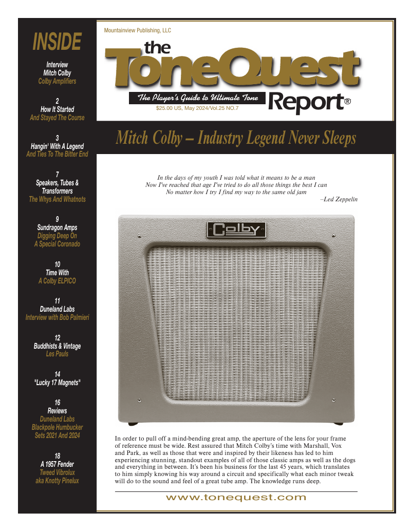 May 2024 — Mitch Colby – Industry Legend Never Sleeps