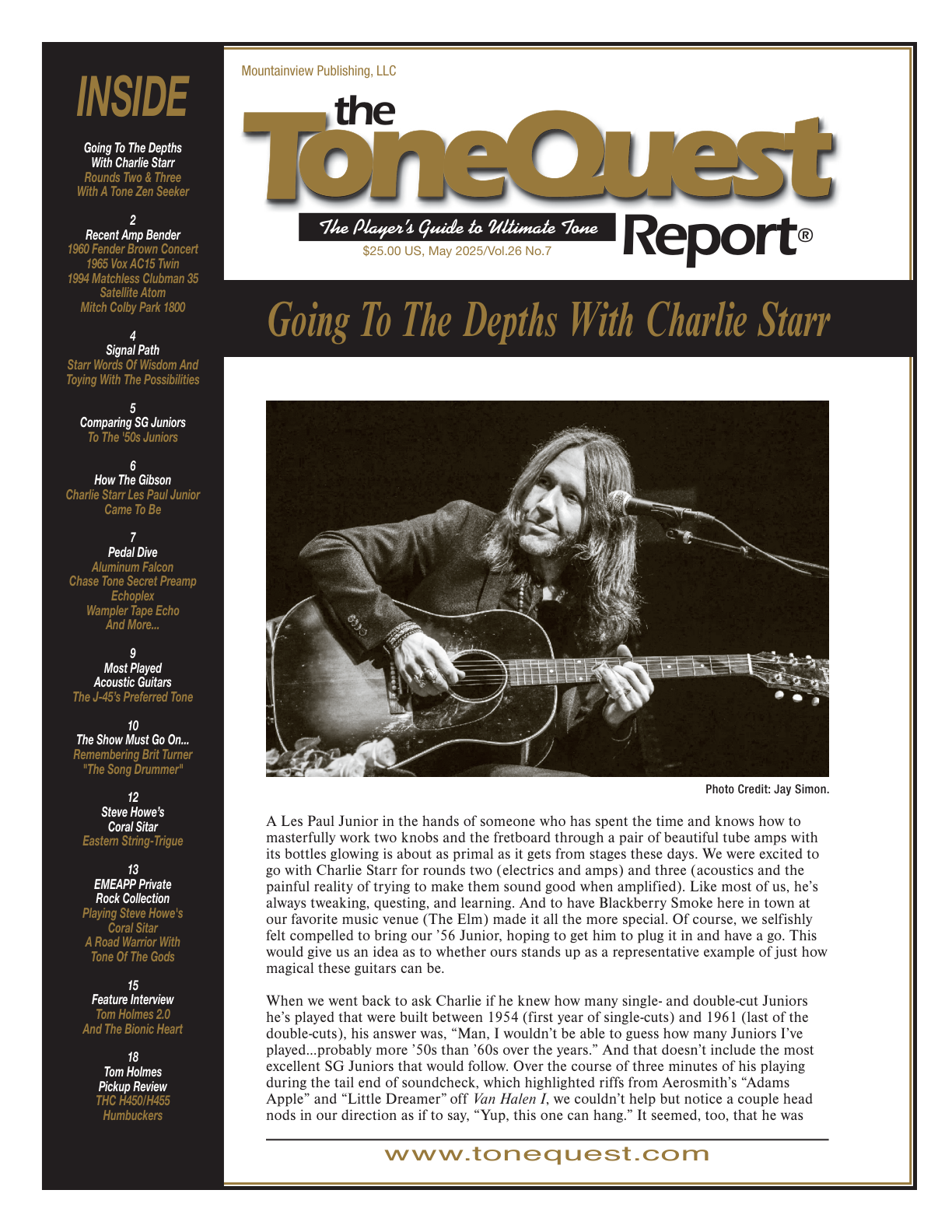 May 2025 — Going To The Depths With Charlie Starr