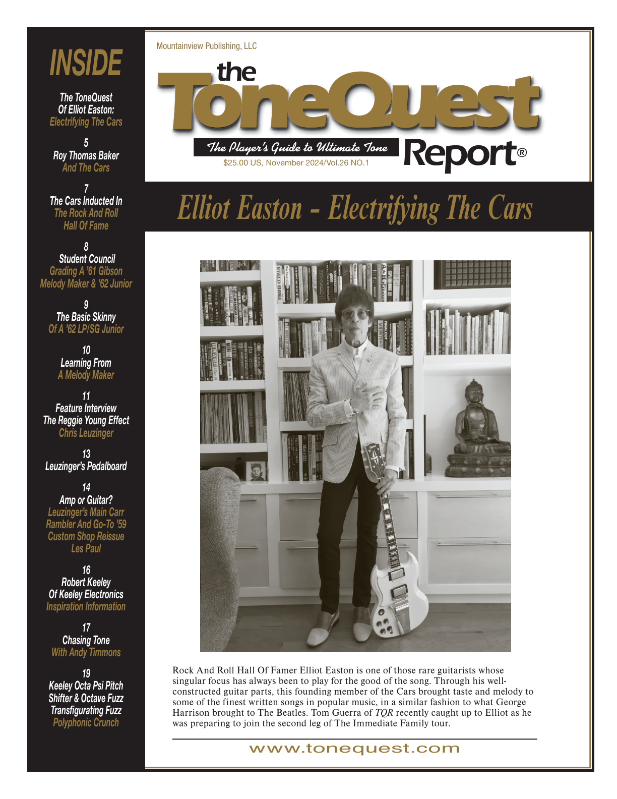 November 2024 — Elliot Easton - Electrifying The Cars