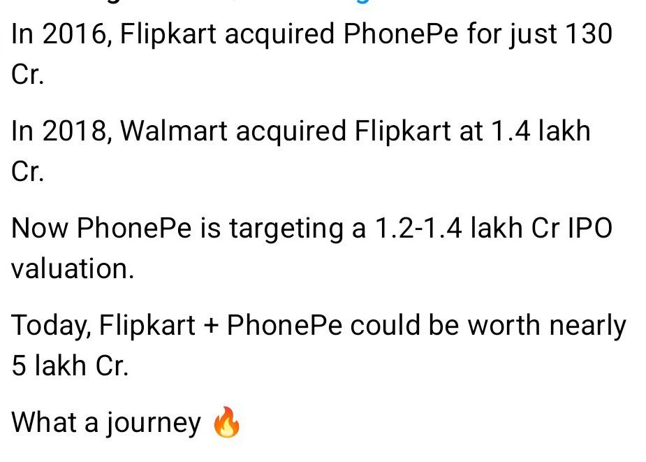 From Rs 130 Crore Deal to Rs 5 Lakh Crore Combined Powerhouse: How Flipkart and PhonePe Redefined Indian Tech Value