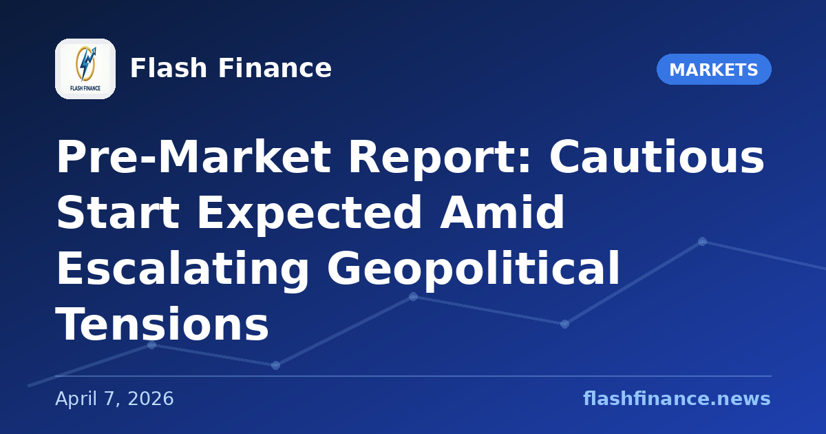 Pre-Market Report: Cautious Start Expected Amid Escalating Geopolitical Tensions