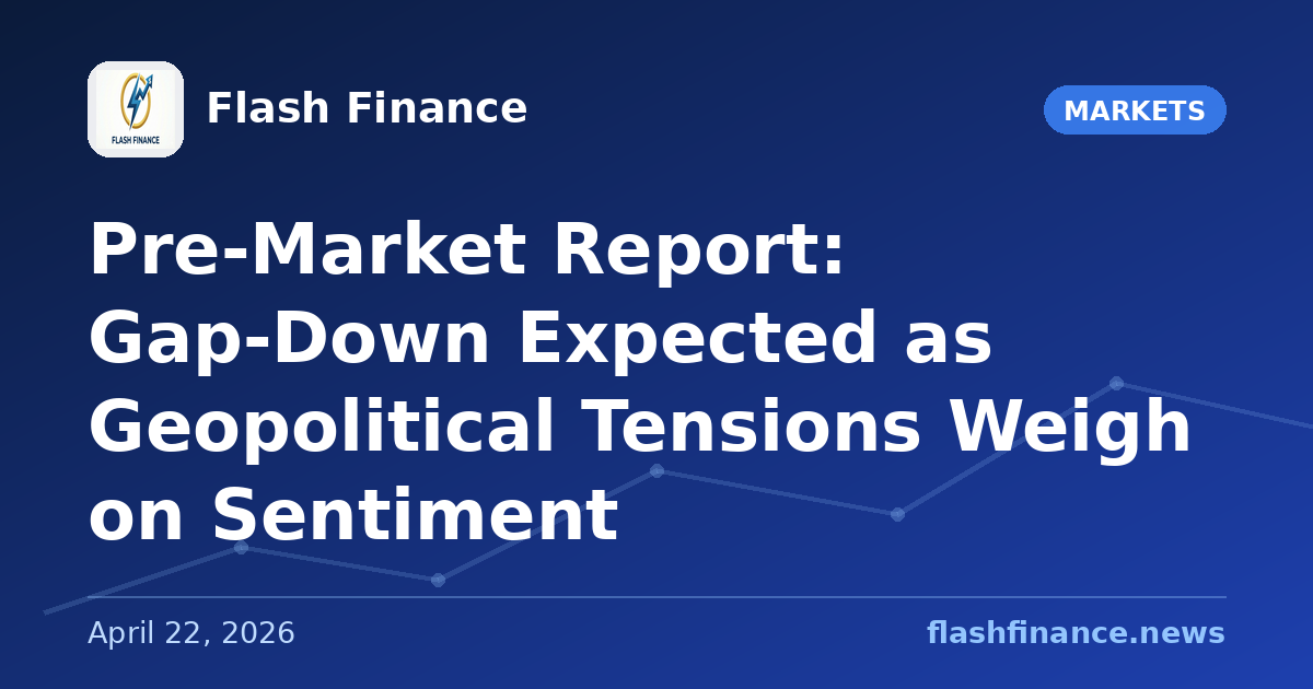 Pre-Market Report: Gap-Down Expected as Geopolitical Tensions Weigh on Sentiment