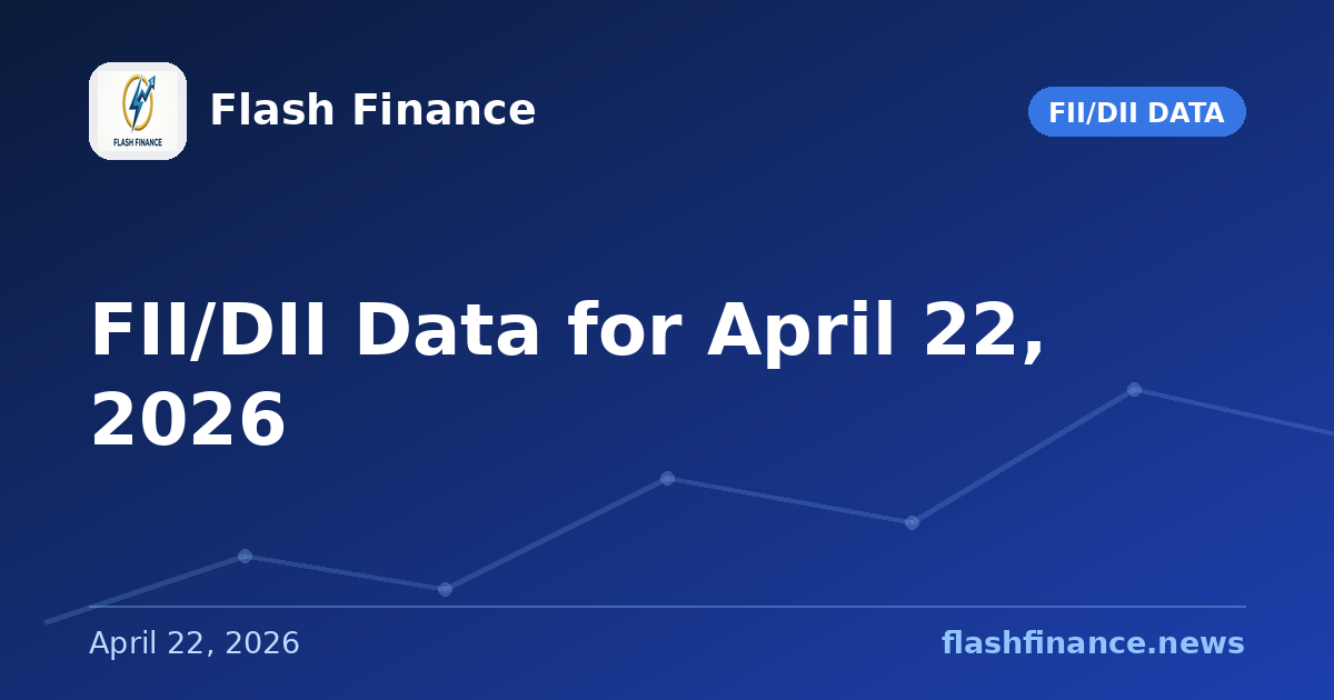 FII/DII Data for April 22, 2026