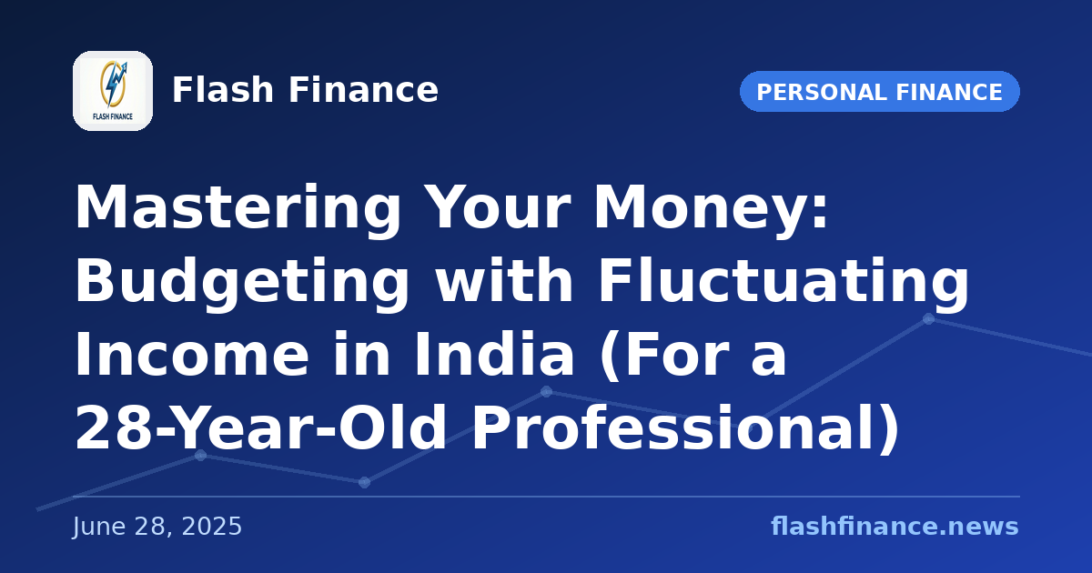 Mastering Your Money: Budgeting with Fluctuating Income in India (For a 28-Year-Old Professional)