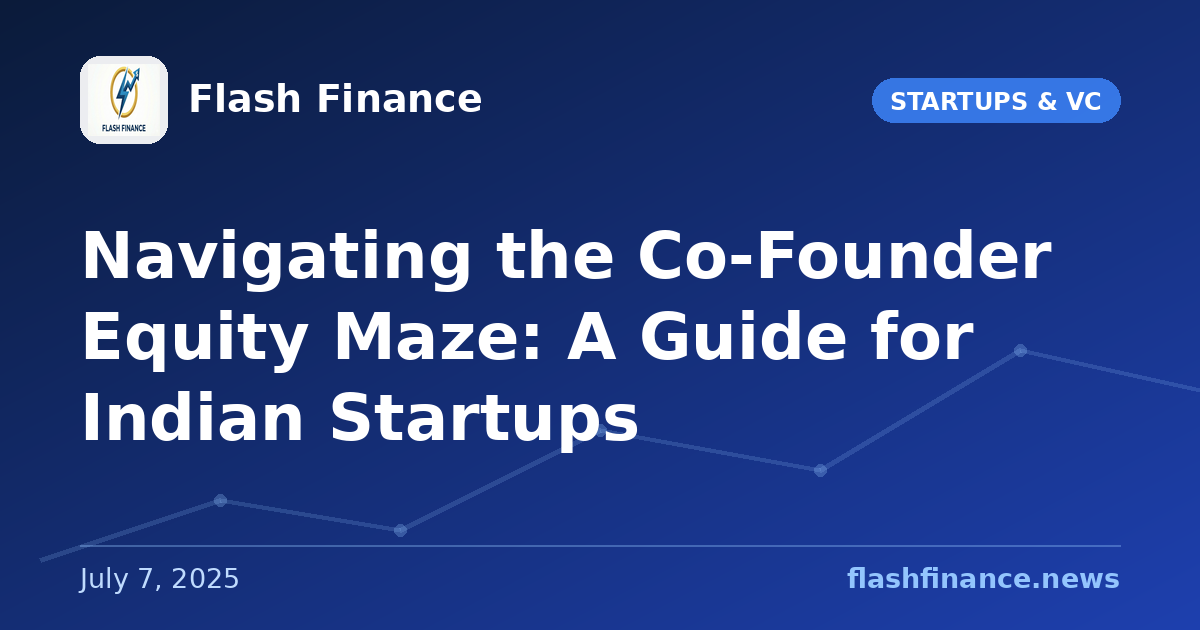 Navigating the Co-Founder Equity Maze: A Guide for Indian Startups