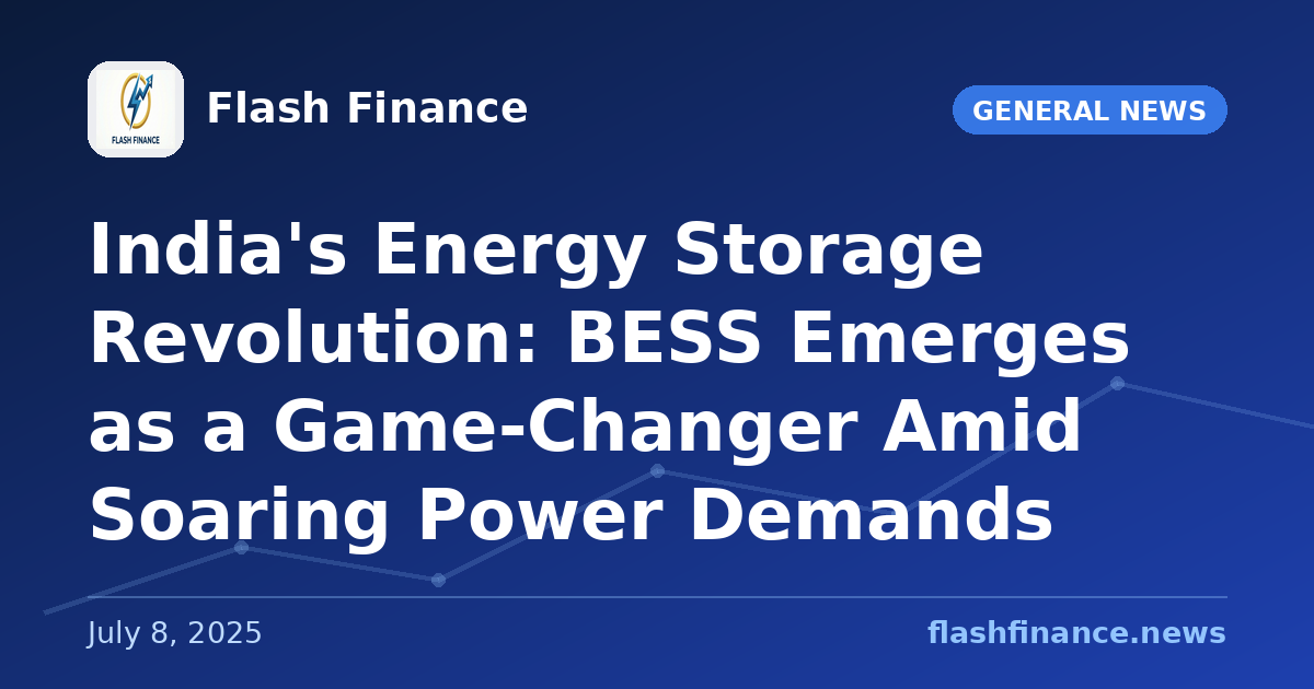 India's Energy Storage Revolution: BESS Emerges as a Game-Changer Amid Soaring Power Demands