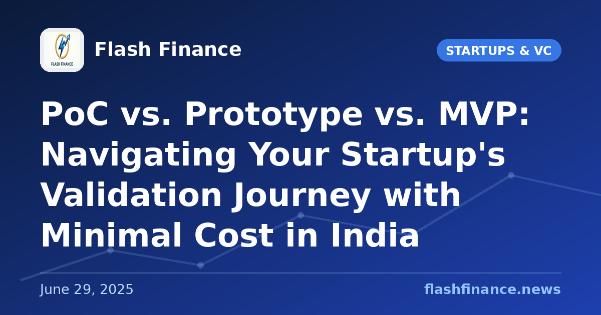 PoC vs. Prototype vs. MVP: Navigating Your Startup's Validation Journey with Minimal Cost in India