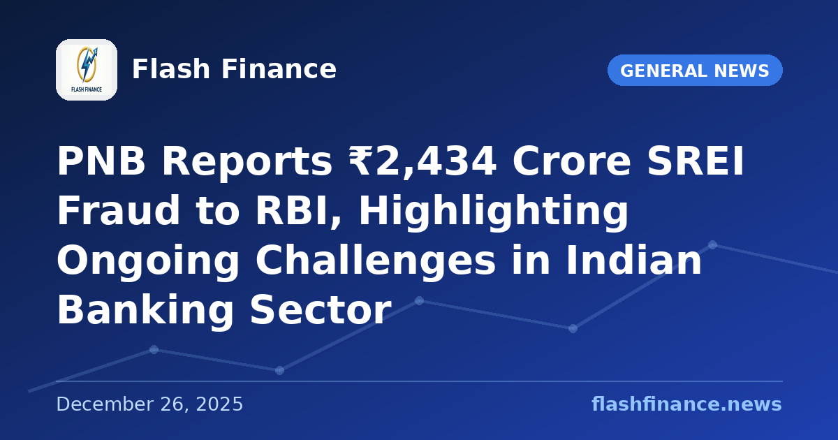 PNB Reports ₹2,434 Crore SREI Fraud to RBI, Highlighting Ongoing Challenges in Indian Banking Sector