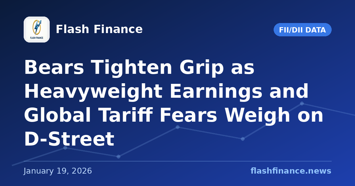 Bears Tighten Grip as Heavyweight Earnings and Global Tariff Fears Weigh on D-Street