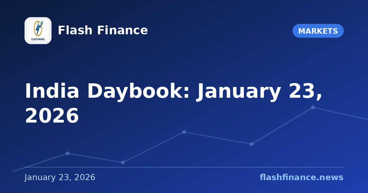 India Daybook: January 23, 2026