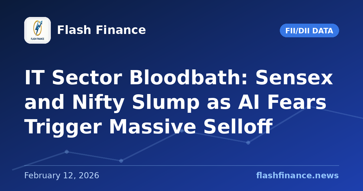 IT Sector Bloodbath: Sensex and Nifty Slump as AI Fears Trigger Massive Selloff