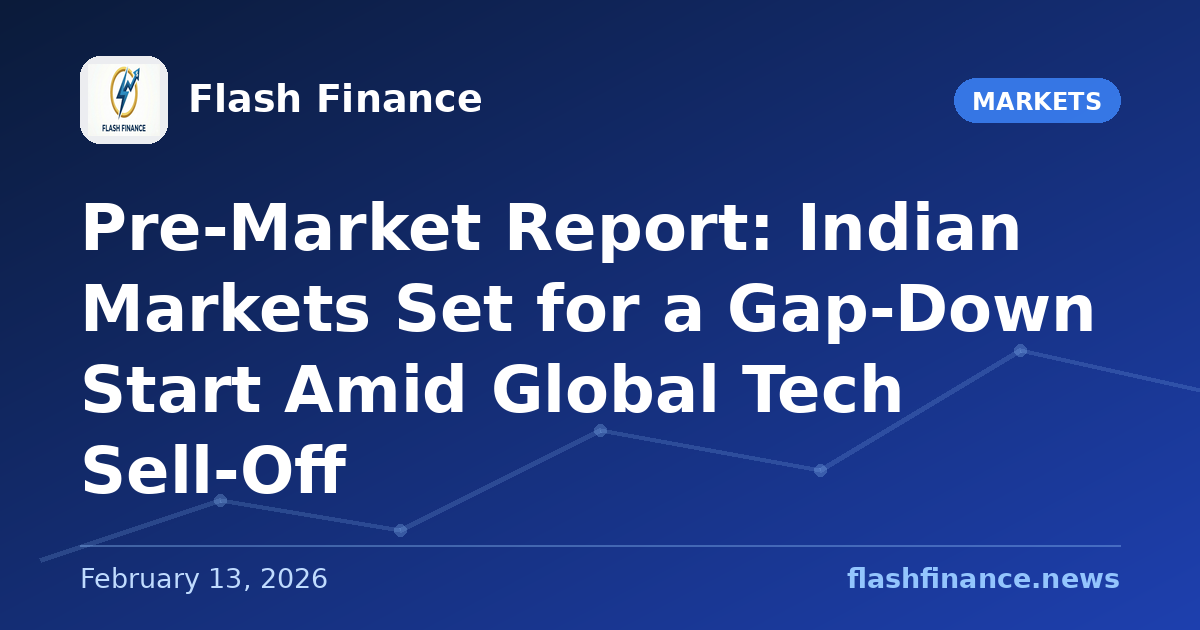 Pre-Market Report: Indian Markets Set for a Gap-Down Start Amid Global Tech Sell-Off