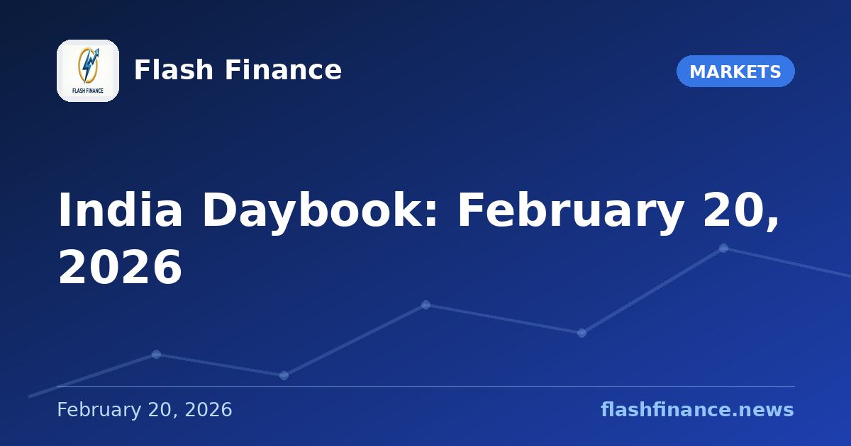 India Daybook: February 20, 2026