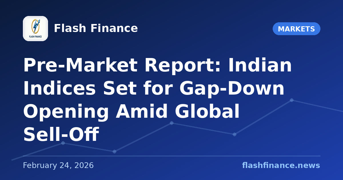 Pre-Market Report: Indian Indices Set for Gap-Down Opening Amid Global Sell-Off
