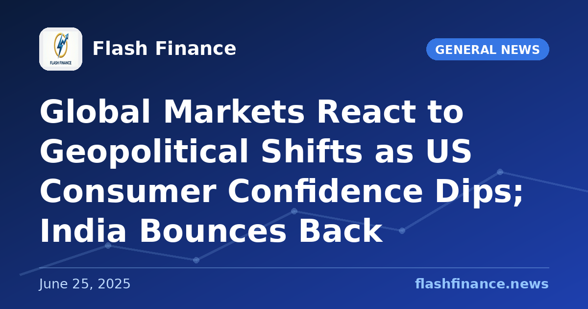 Global Markets React to Geopolitical Shifts as US Consumer Confidence Dips; India Bounces Back
