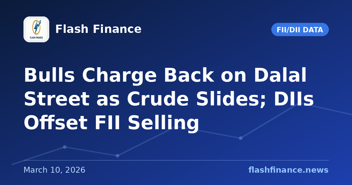 Bulls Charge Back on Dalal Street as Crude Slides; DIIs Offset FII Selling
