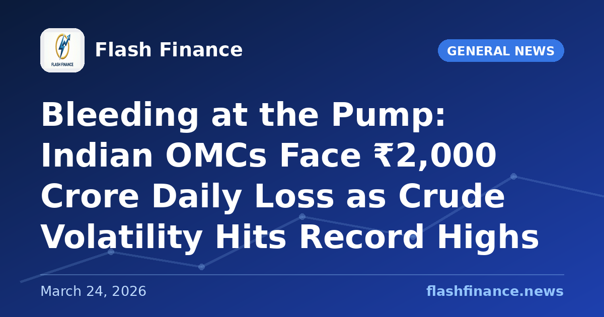 Bleeding at the Pump: Indian OMCs Face ₹2,000 Crore Daily Loss as Crude Volatility Hits Record Highs