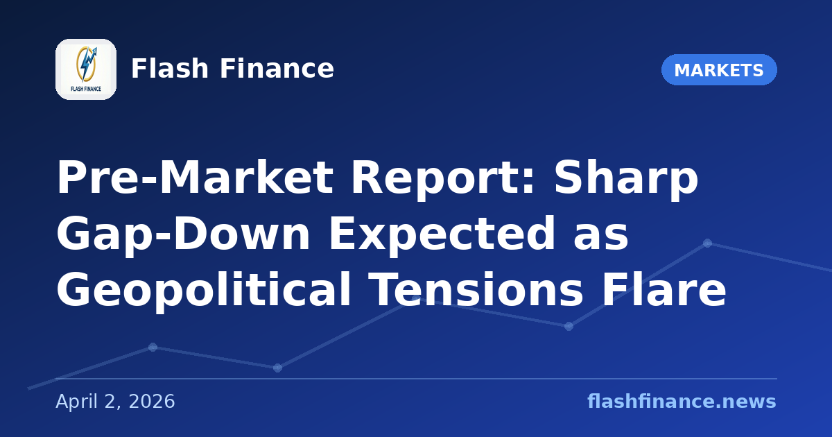 Pre-Market Report: Sharp Gap-Down Expected as Geopolitical Tensions Flare