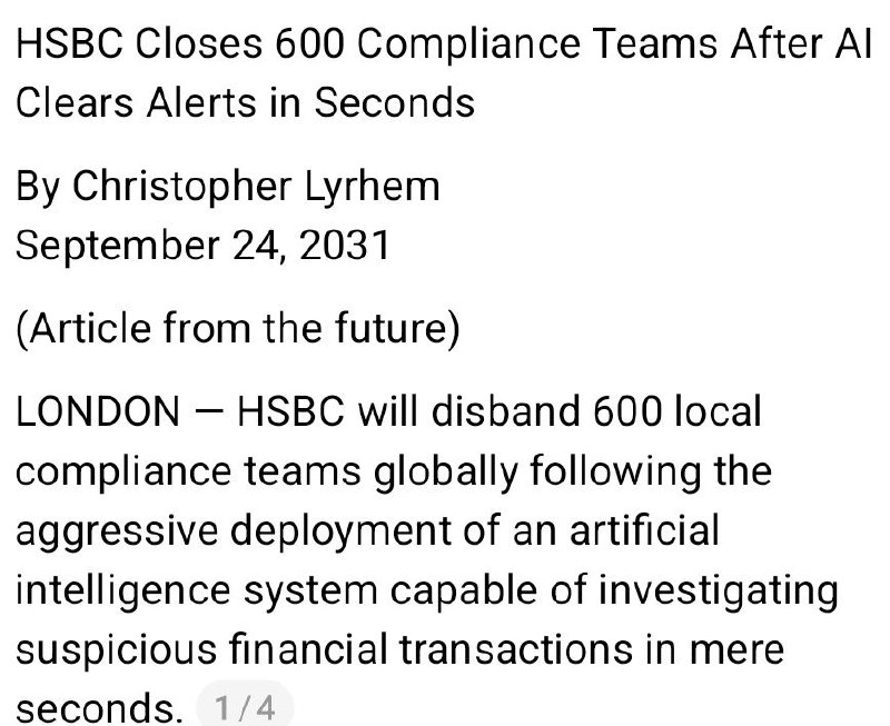 Viral 2031 HSBC AI Compliance Scenario Sparks Debate Over the Future of Indian Banking GCCs