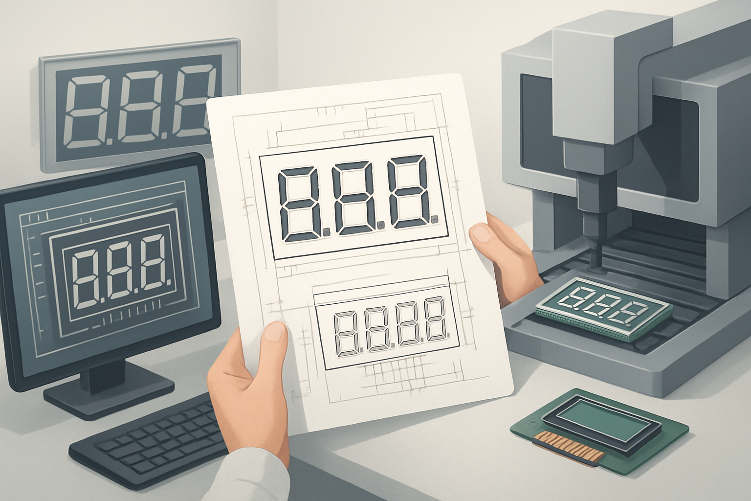 Custom Segmented LCD Manufacturing: From Design to Production