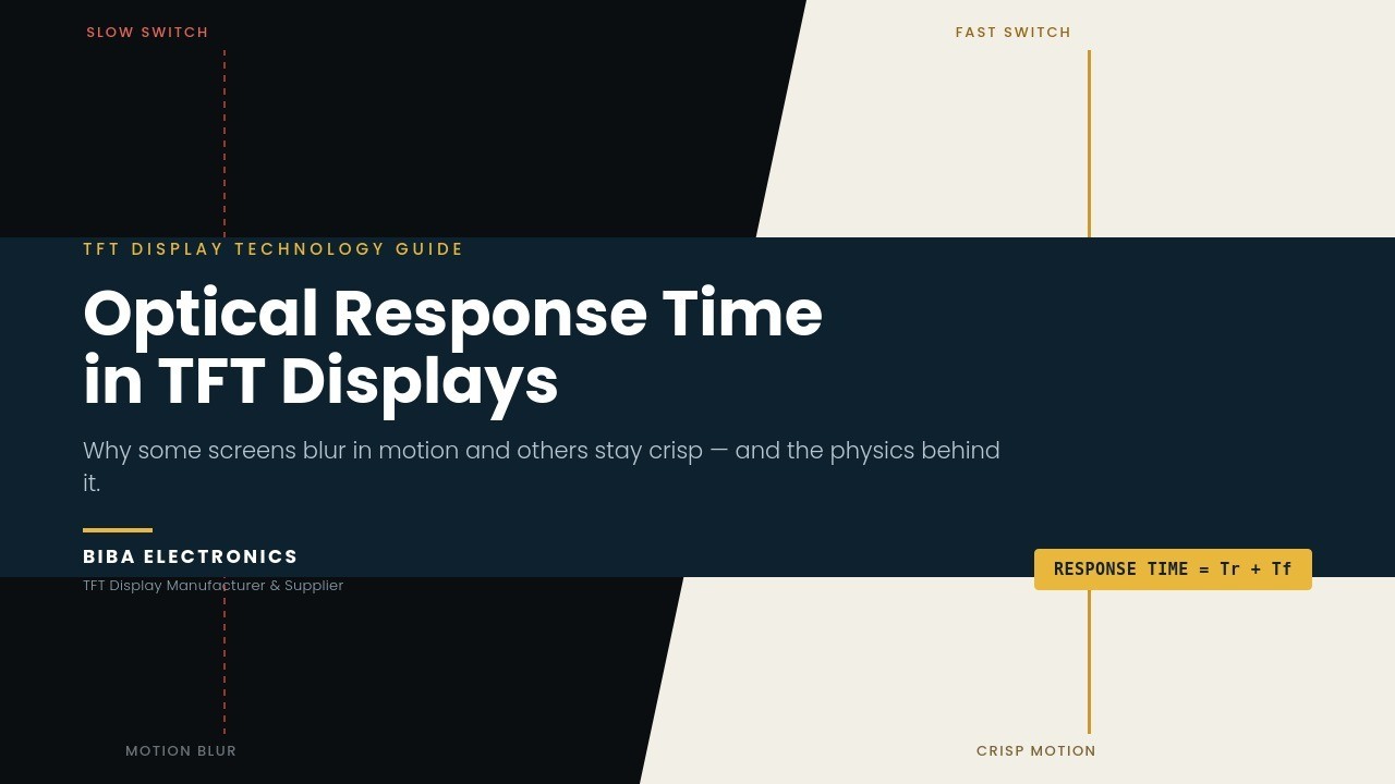 What Is Optical Response Time, Really? A TFT Display Deep Dive