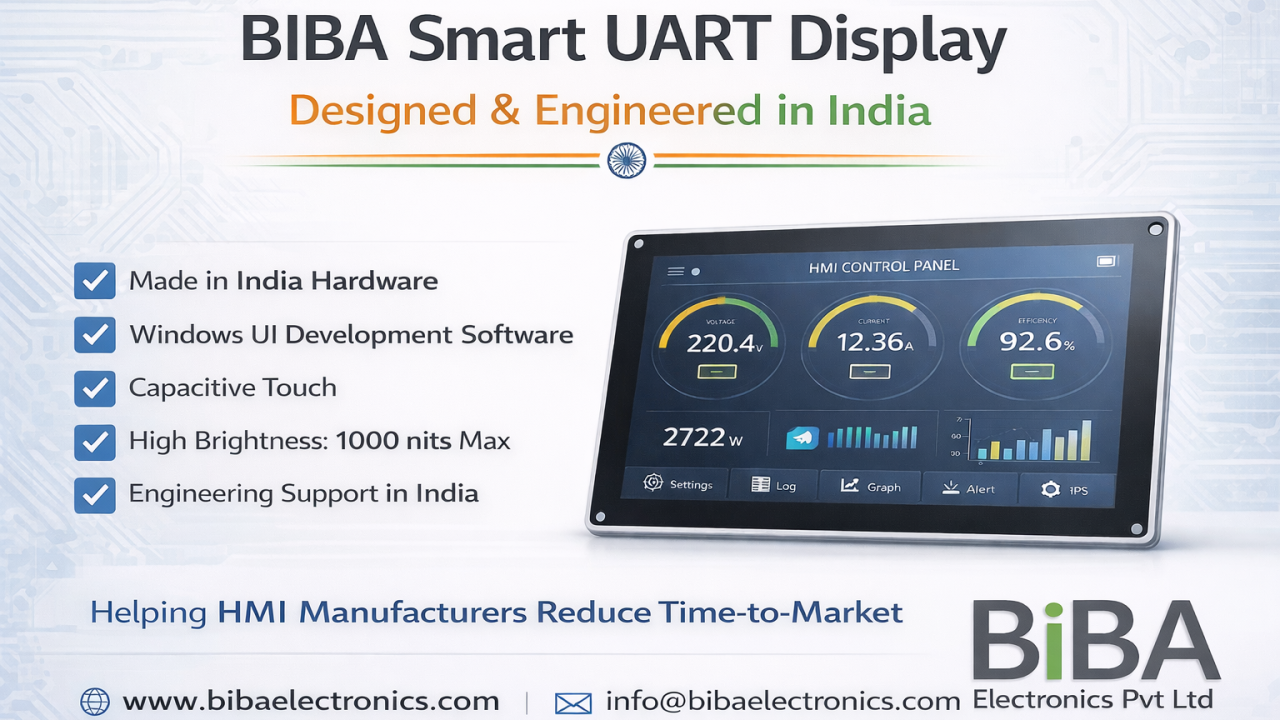 BIBA Smart UART Display – Designed & Engineered in India