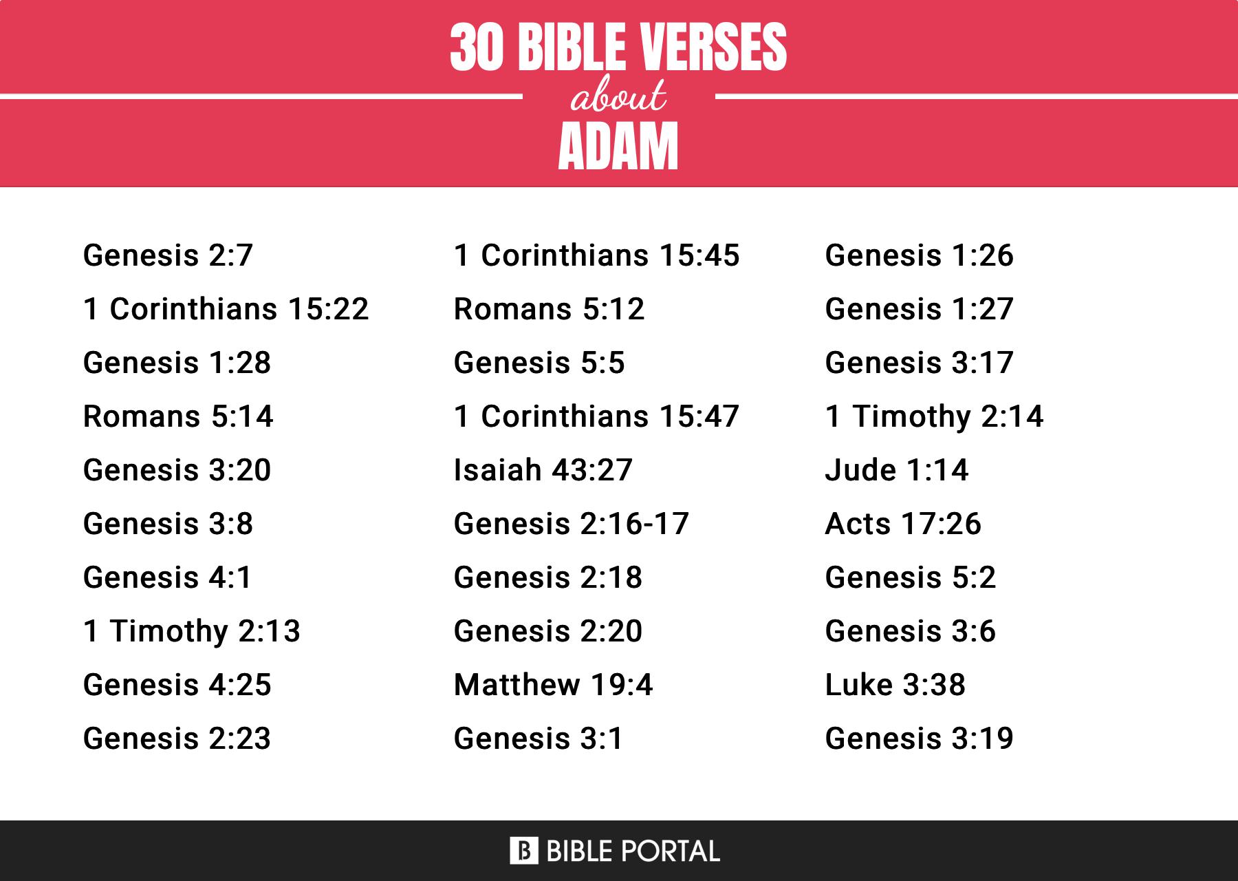 50 Bible Verses About Adam 50-bible-verses-about-adam