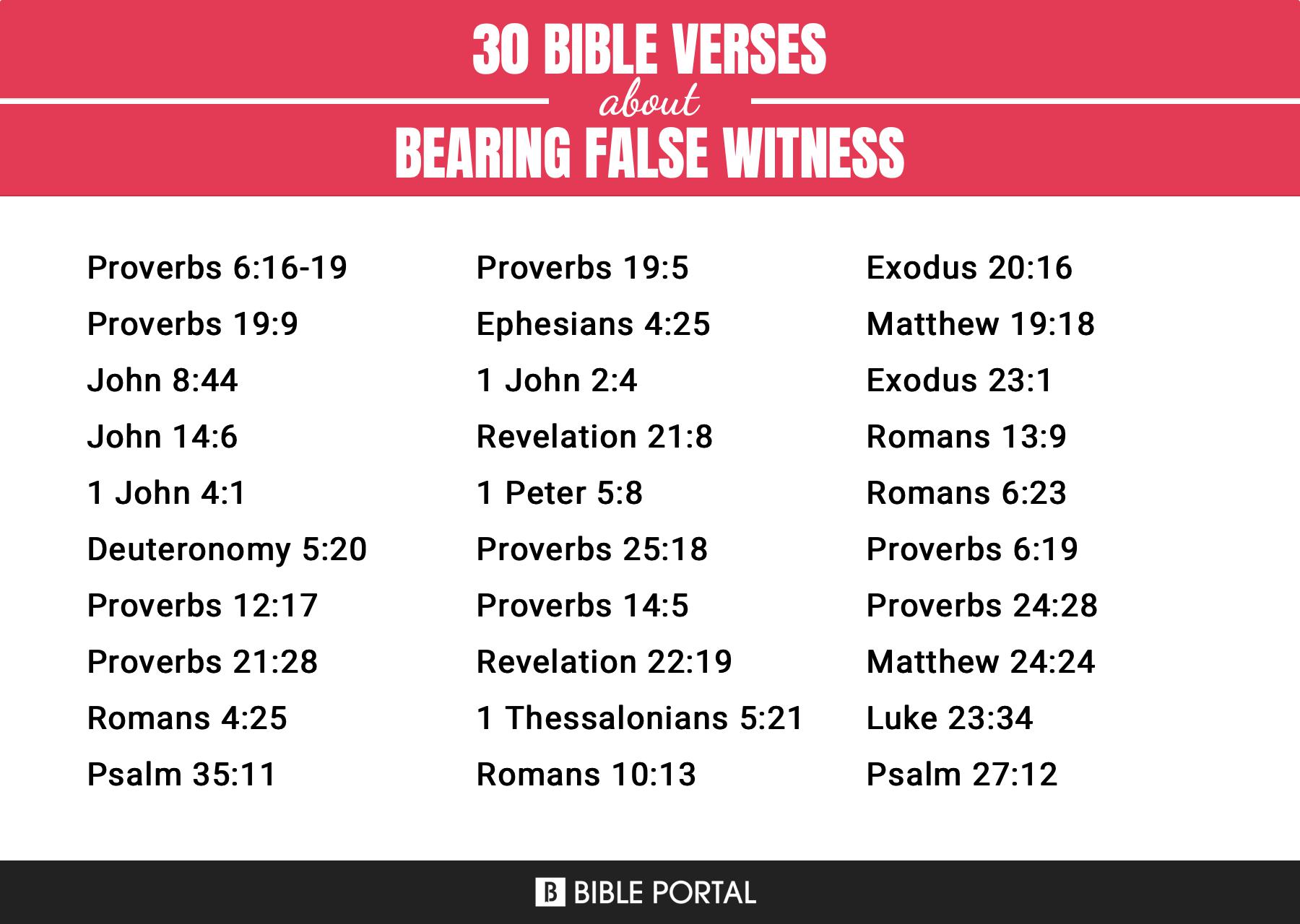 false witness bible