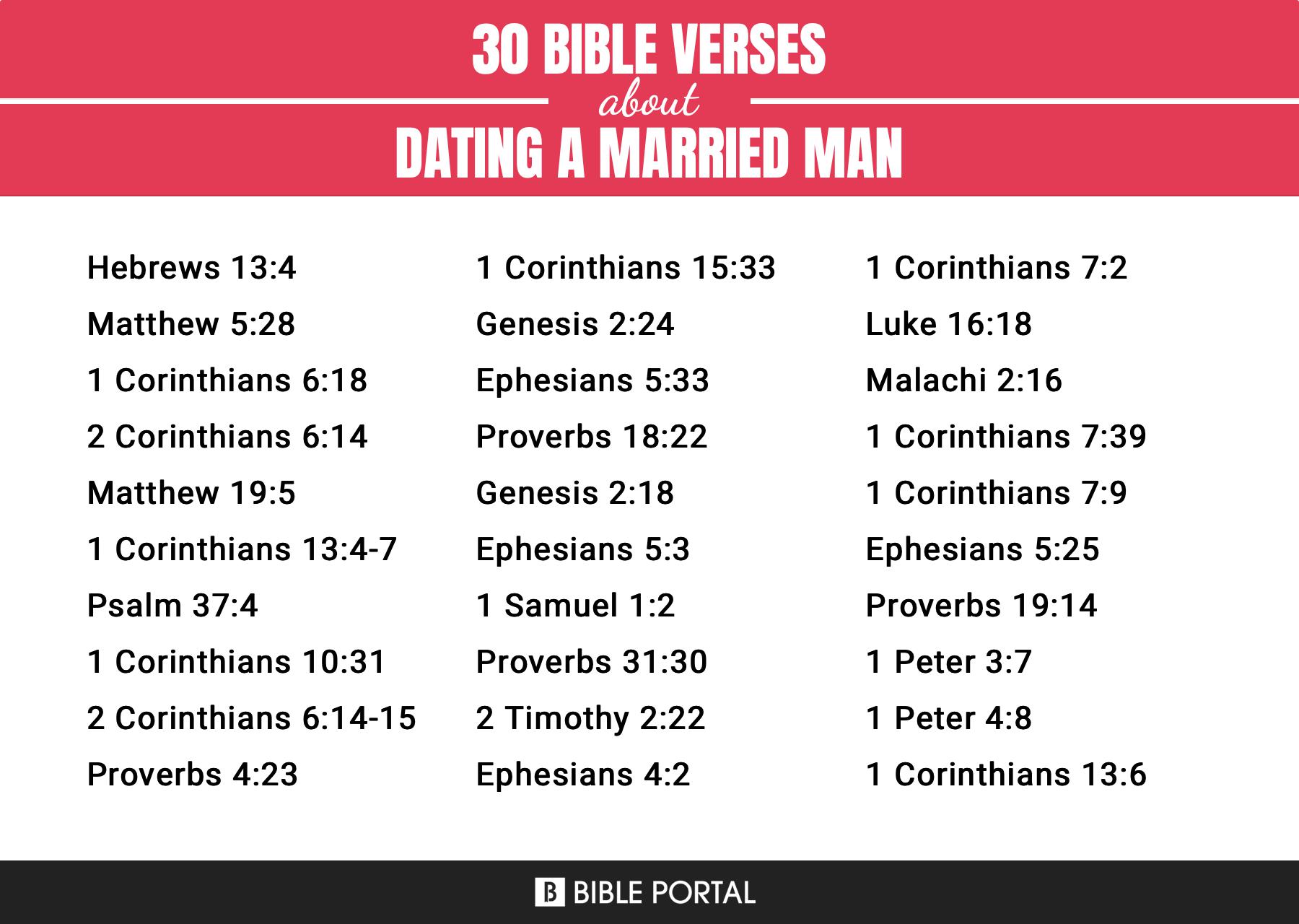 93 Bible Verses about Dating A Married Man?