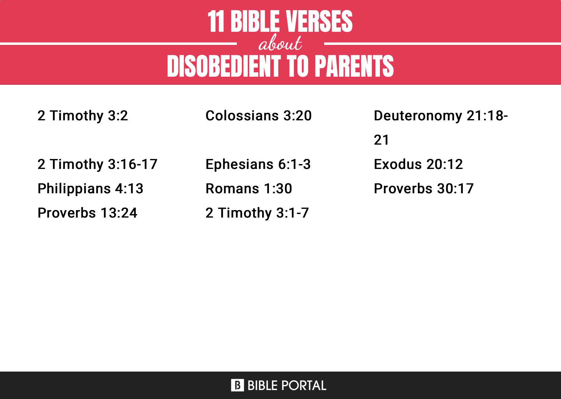 disobedience to parents