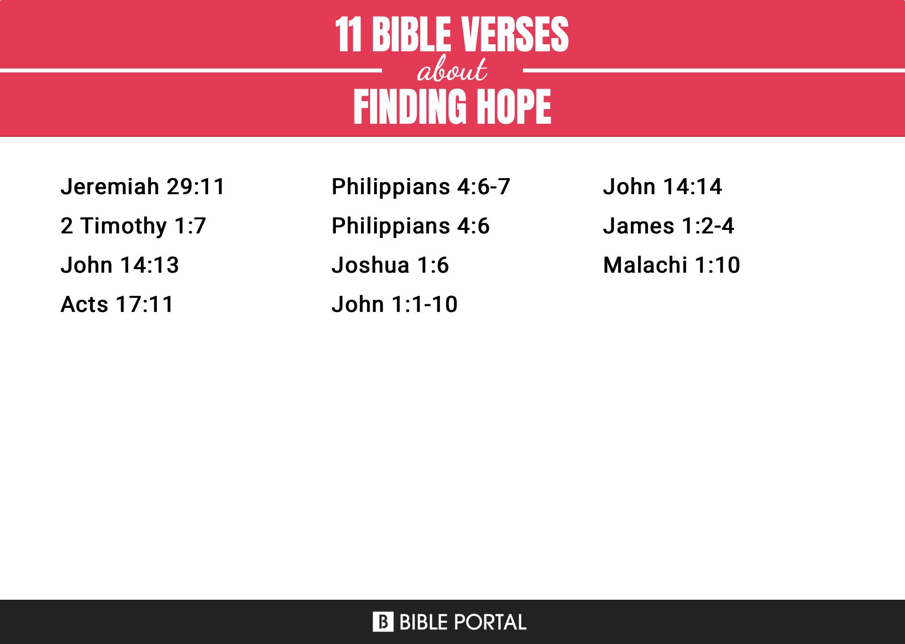 11 Bible Verses about Finding Hope