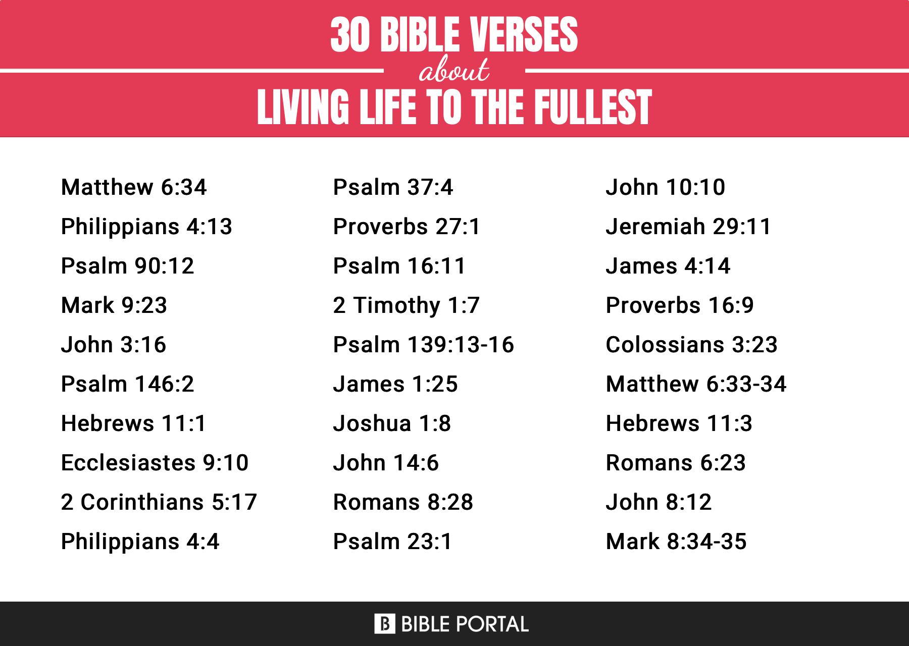 bible verses to live by