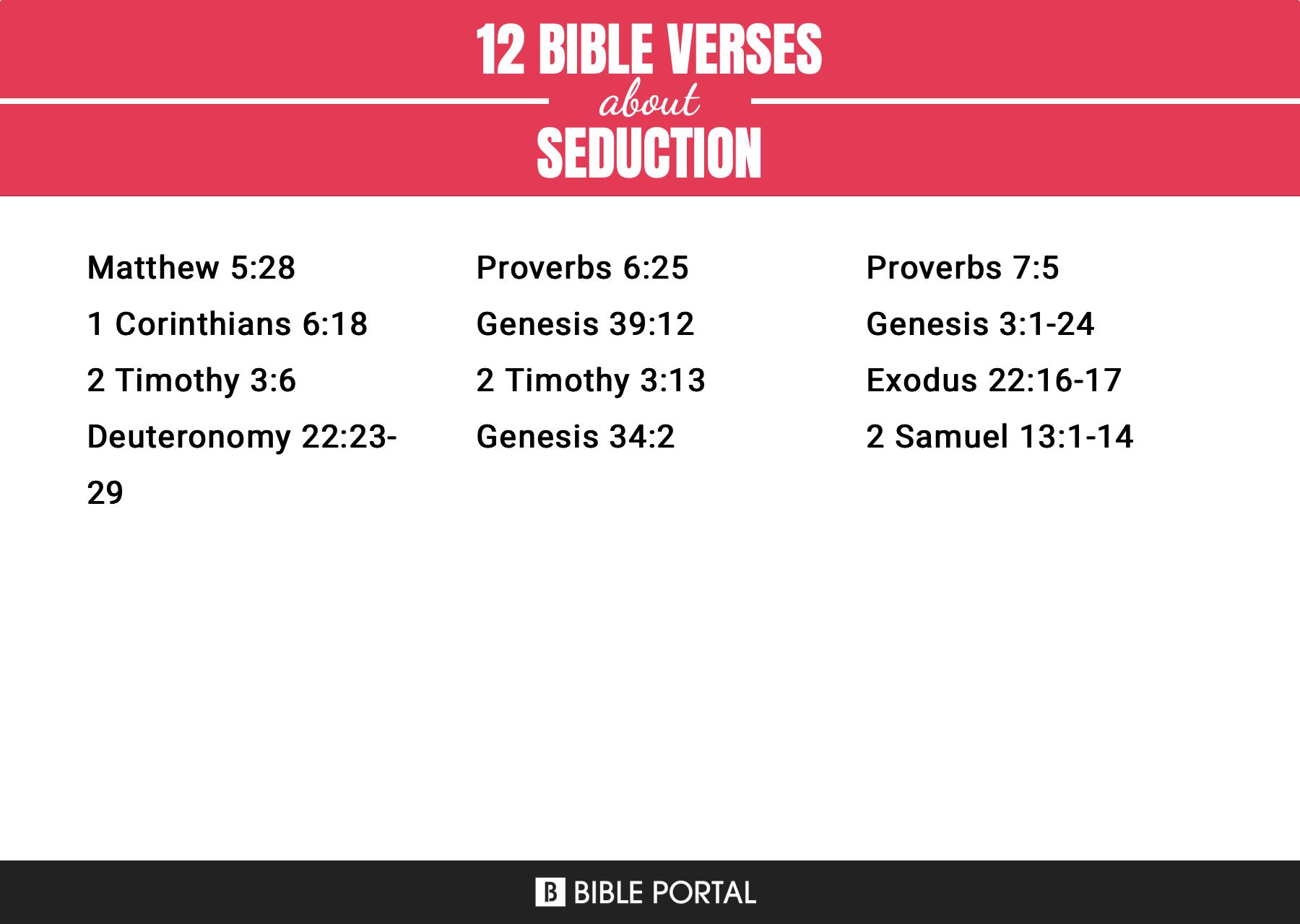12 Bible Verses about Seduction
