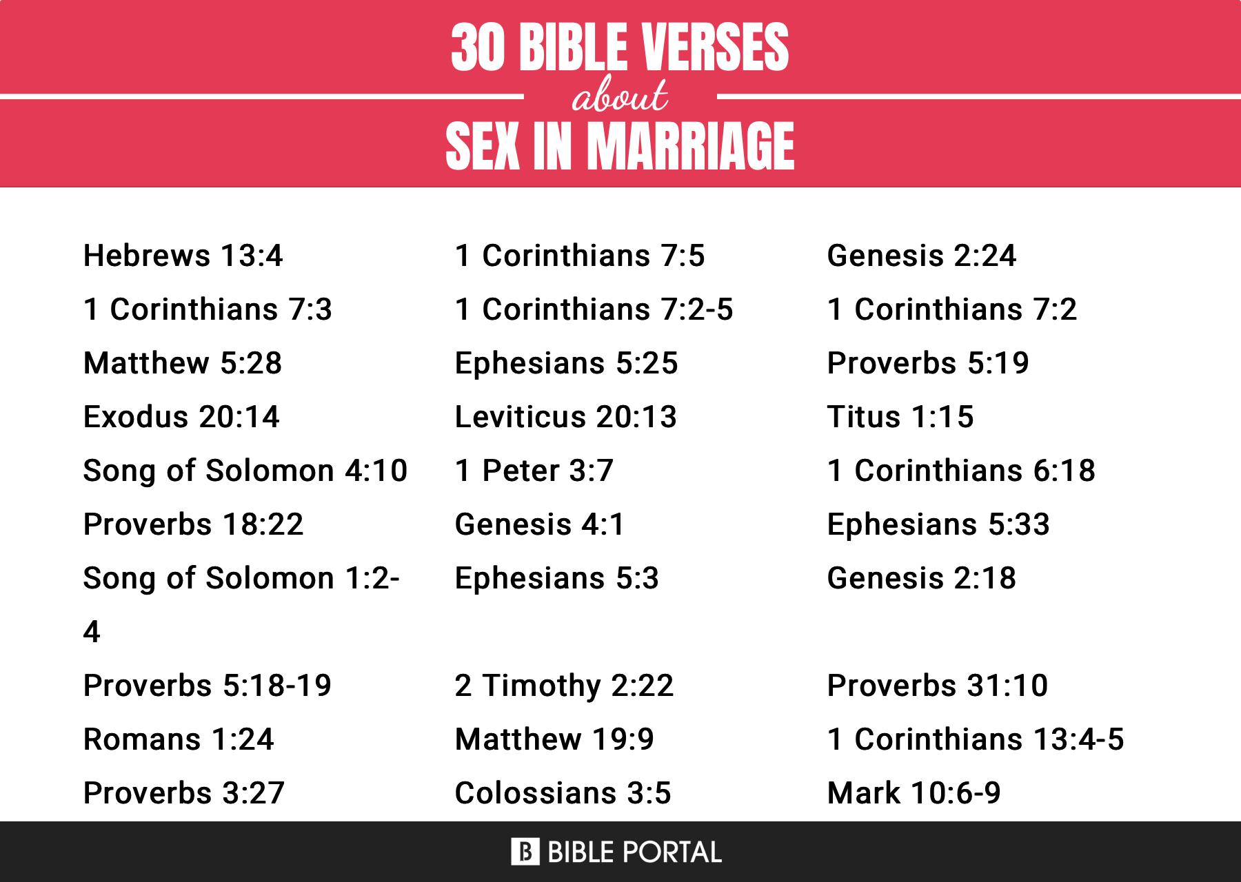 83 Bible Verses about Sex In Marriage?